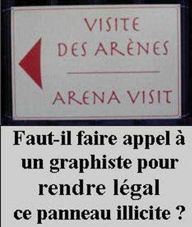 Affichage bilingue illicite à Nîmes