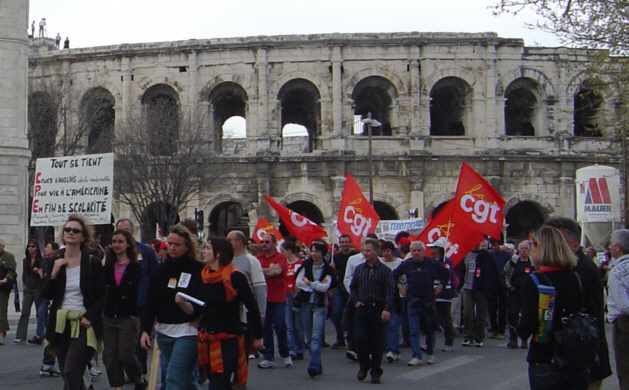 Manifestation contre le CPE à Nîmes