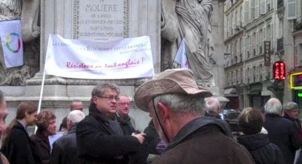 Manifestation à Paris pour la langue française