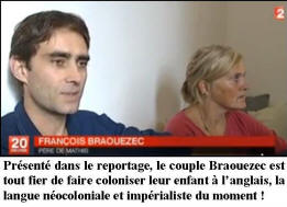 François Braouezec, fier de coloniser son enfant à l'anglais !