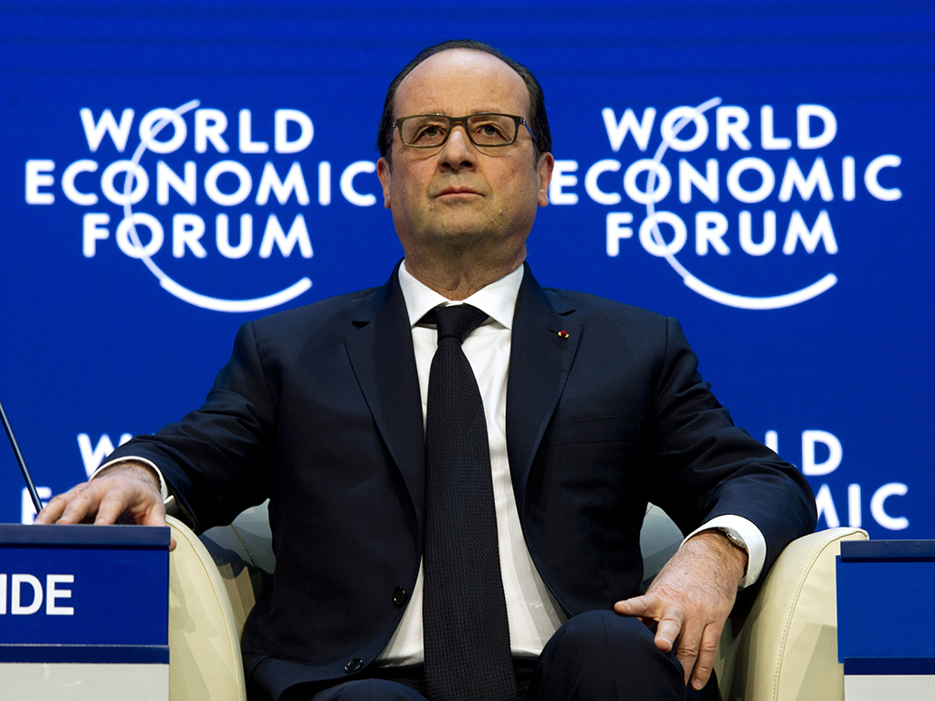 Hollande  Davos pntr par la pense librale (janvier 2015)