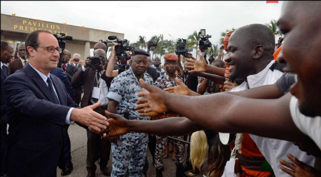 Hollande en Côte d'Ivoire (juillet 2014)