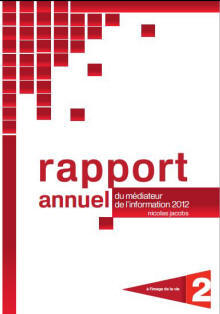 Le rapport-2012 du médiateur de l'information de France 2