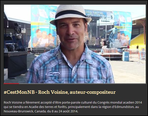Roch Voisine, présente au Congrès mondial des Acadiens