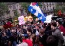 Manifestation à Paris en soutien aux étudiants du Québec