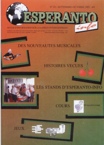 Revue Espéranto-info n°43 de septembre-octobre 2003