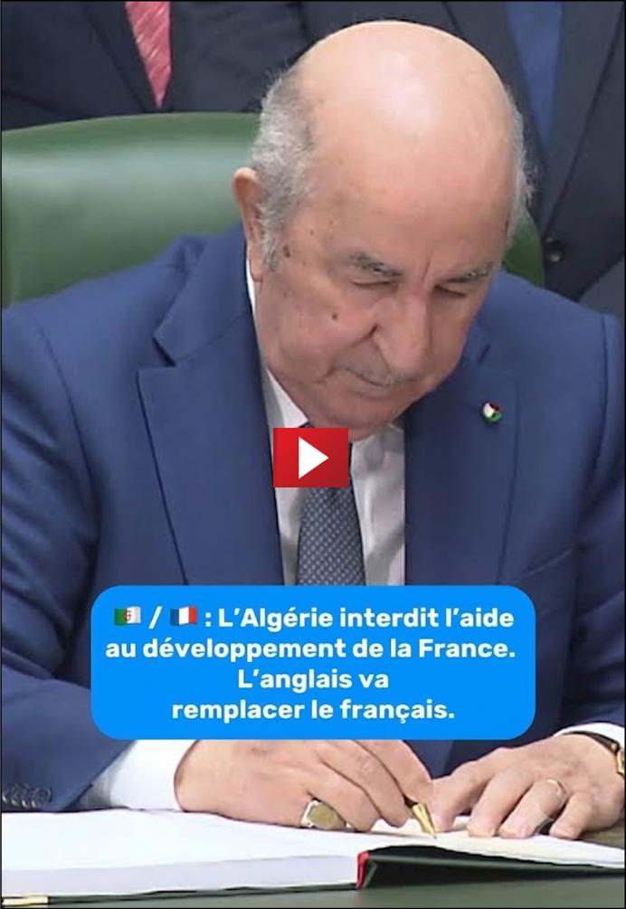 Abdelmadjid Tebboune, Alg�rie, anglais