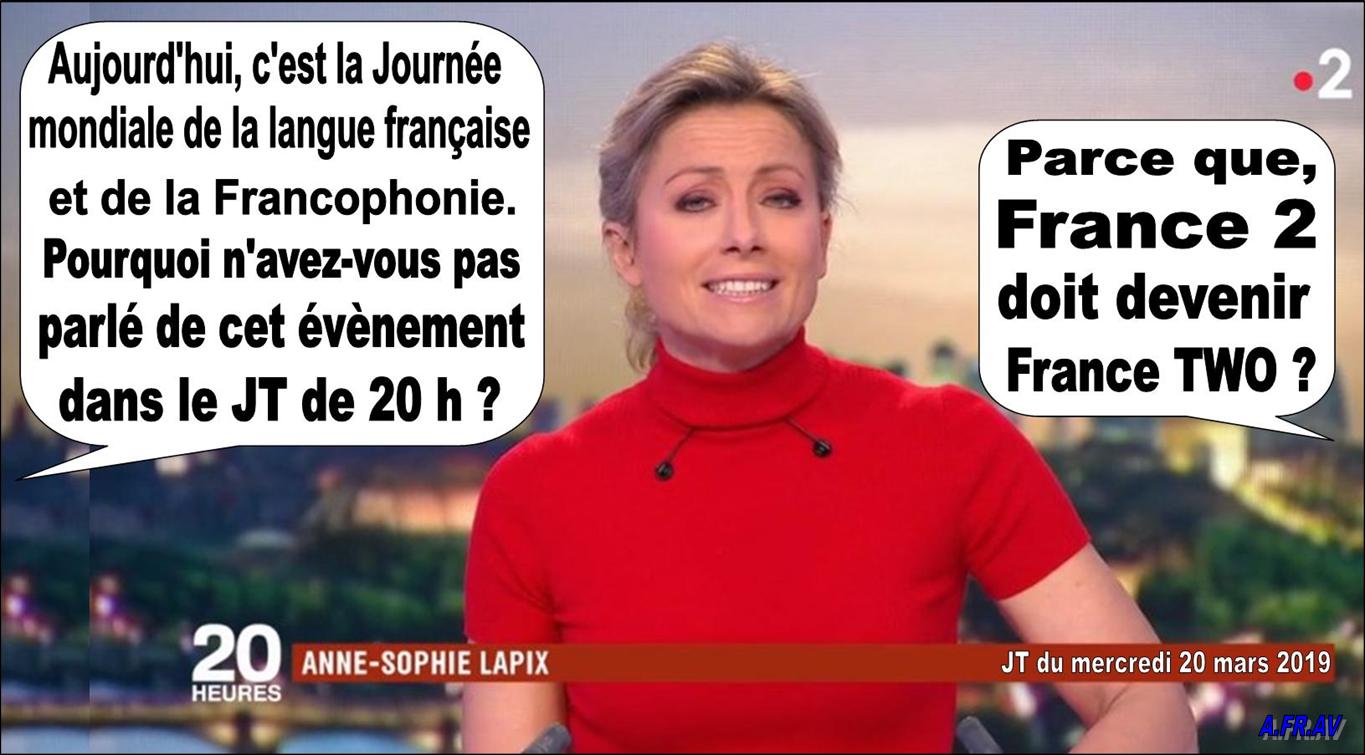 Anne-Sophie Lapix, journaliste et la Francophonie