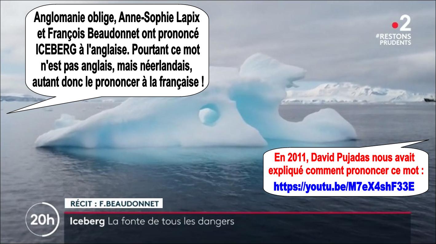 Anne-Sophie Lapix et François Beaudonnet droit dans le piège de l'iceberg sur France 2