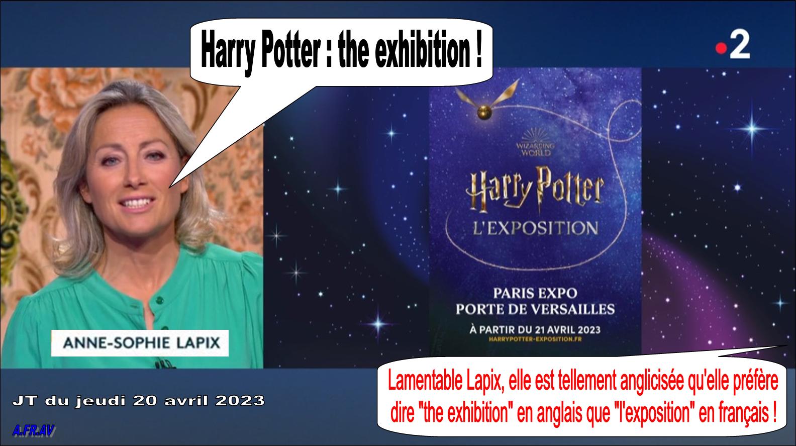 Anne-Sophie Lapix et l'exposition Harry Potter Porte de Versailles à Paris