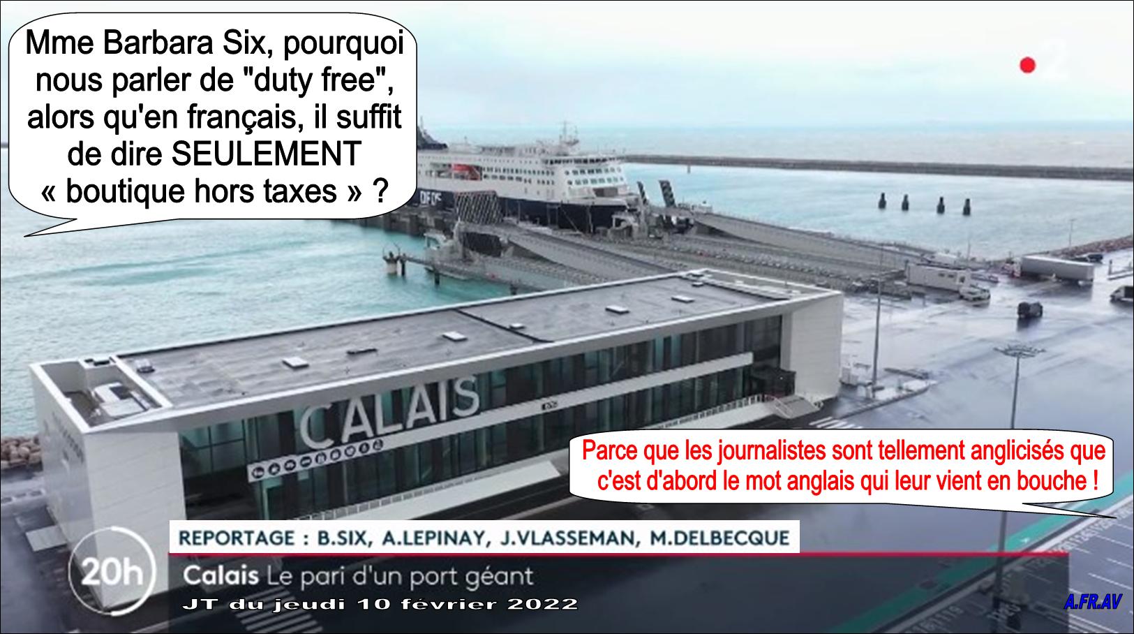 Barbara Six, Jean-Marc Puissesseau, Port Géant de Calais JT de 20 France 2