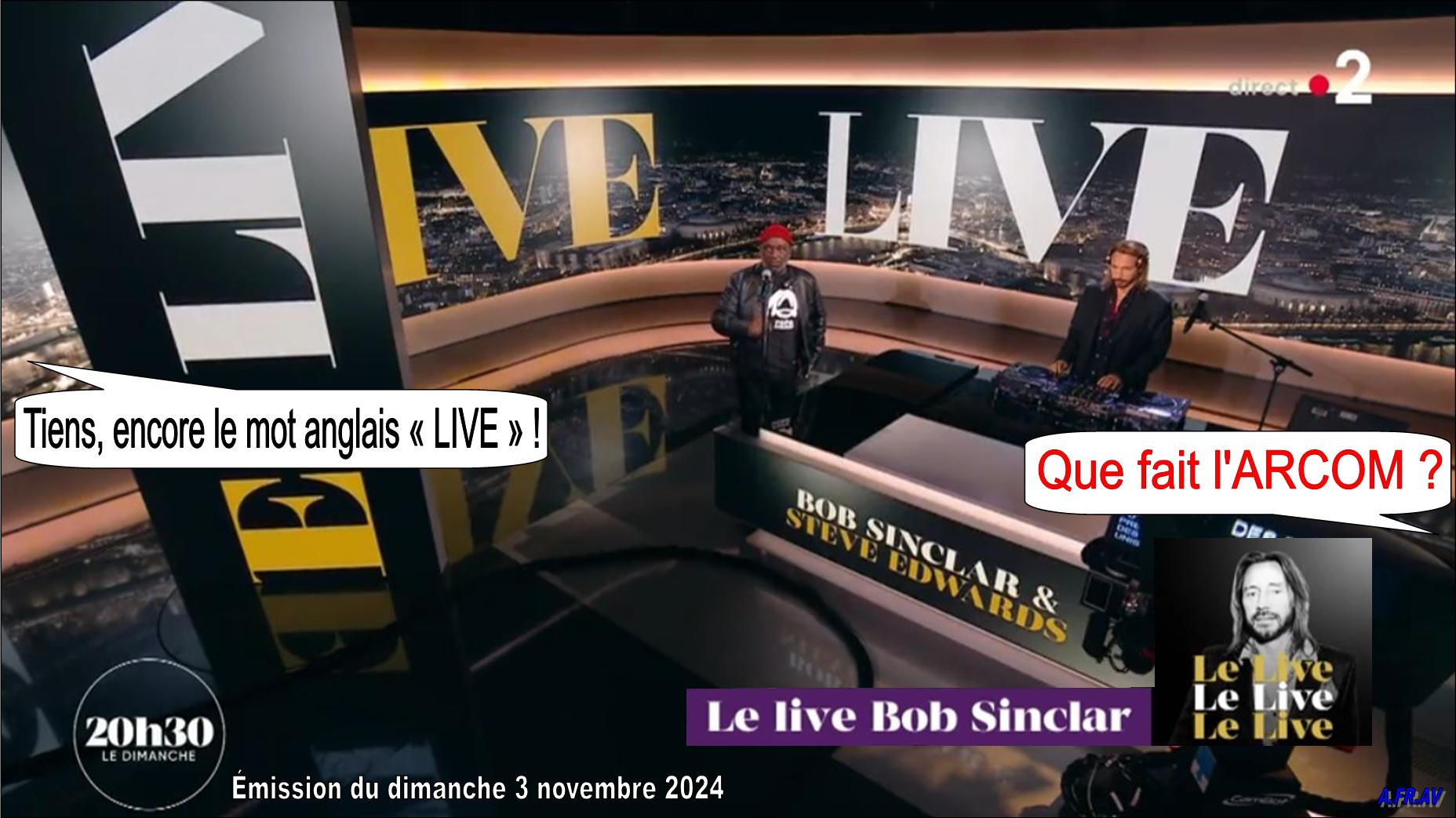 Bob Sinclair, Laurent Delahousse, France 2, France Télévisions