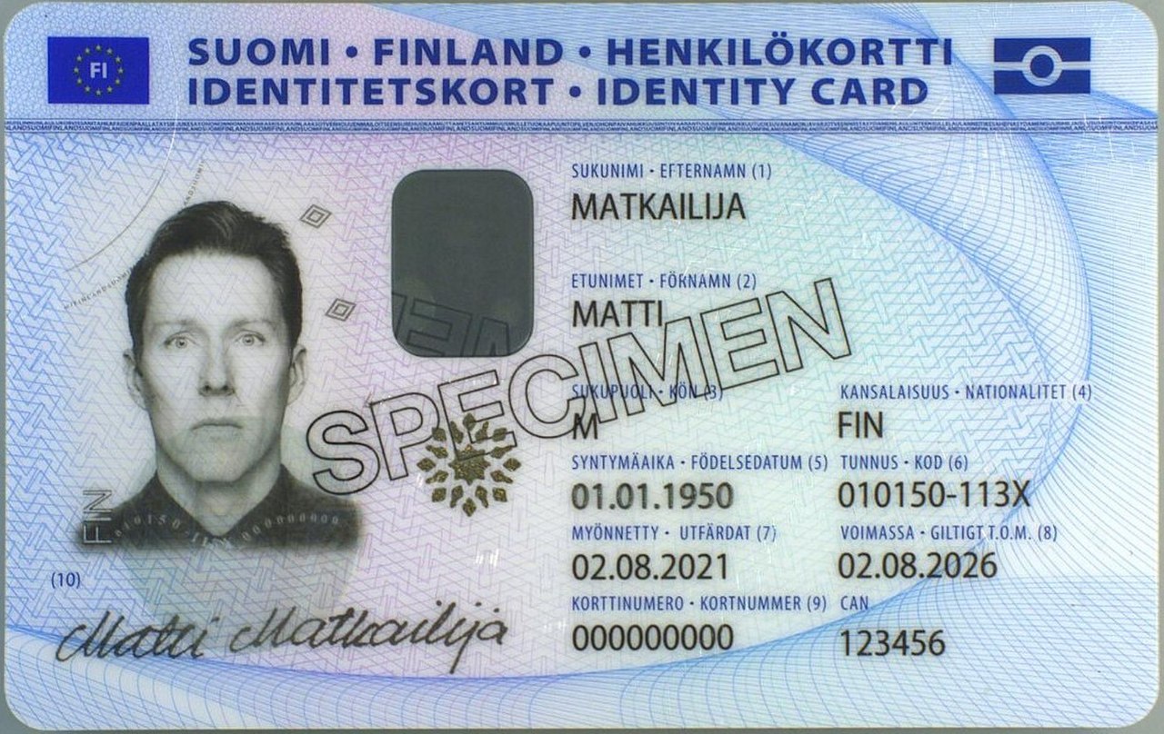 Carte d'identité de Finlande