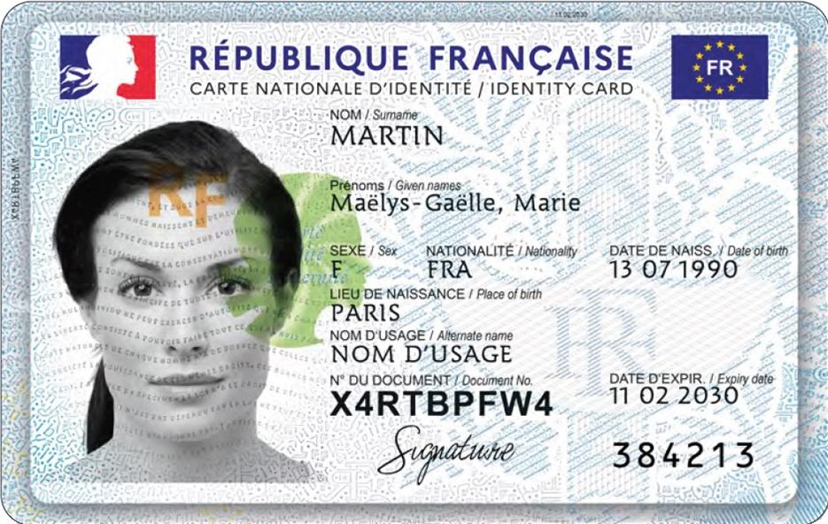 Carte d'identité nationale de France