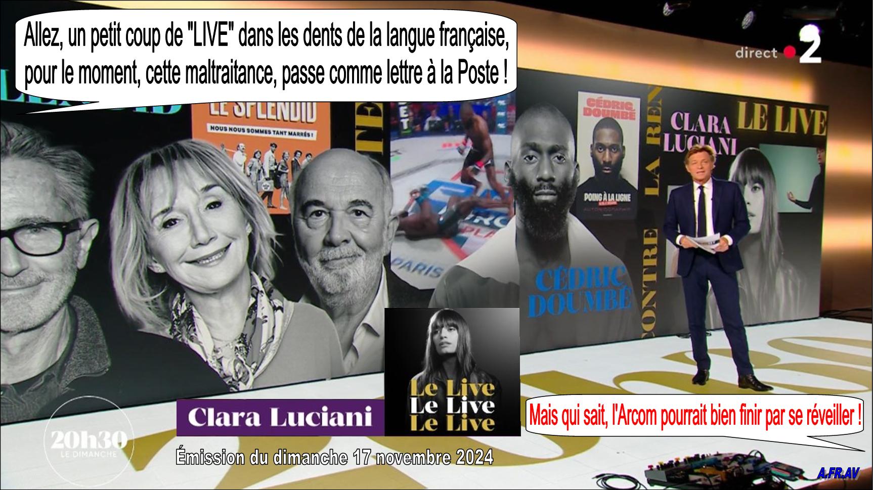 Clara Luciani, Delahousse, 20h30 le Dimanche, France 2