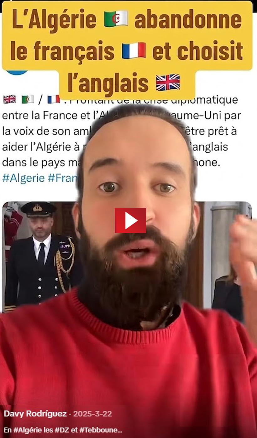 Davy Rodriguez, Alg�rie, anglais