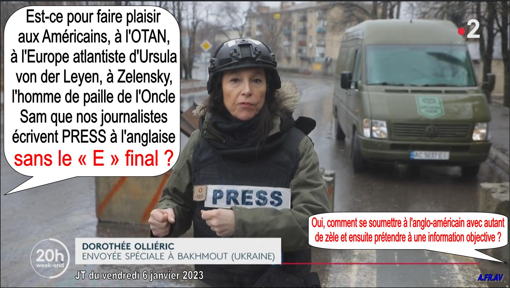 Dorothée Olliéric, journaliste envoyée spéciale à Bakhmout, Ukraine