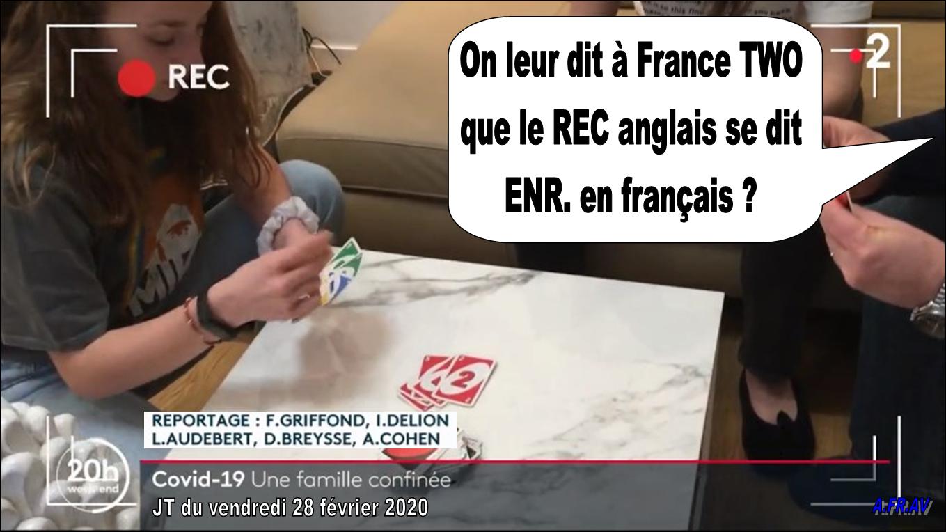 Florence Griffond, journaliste à France 2, ENG. et non REC