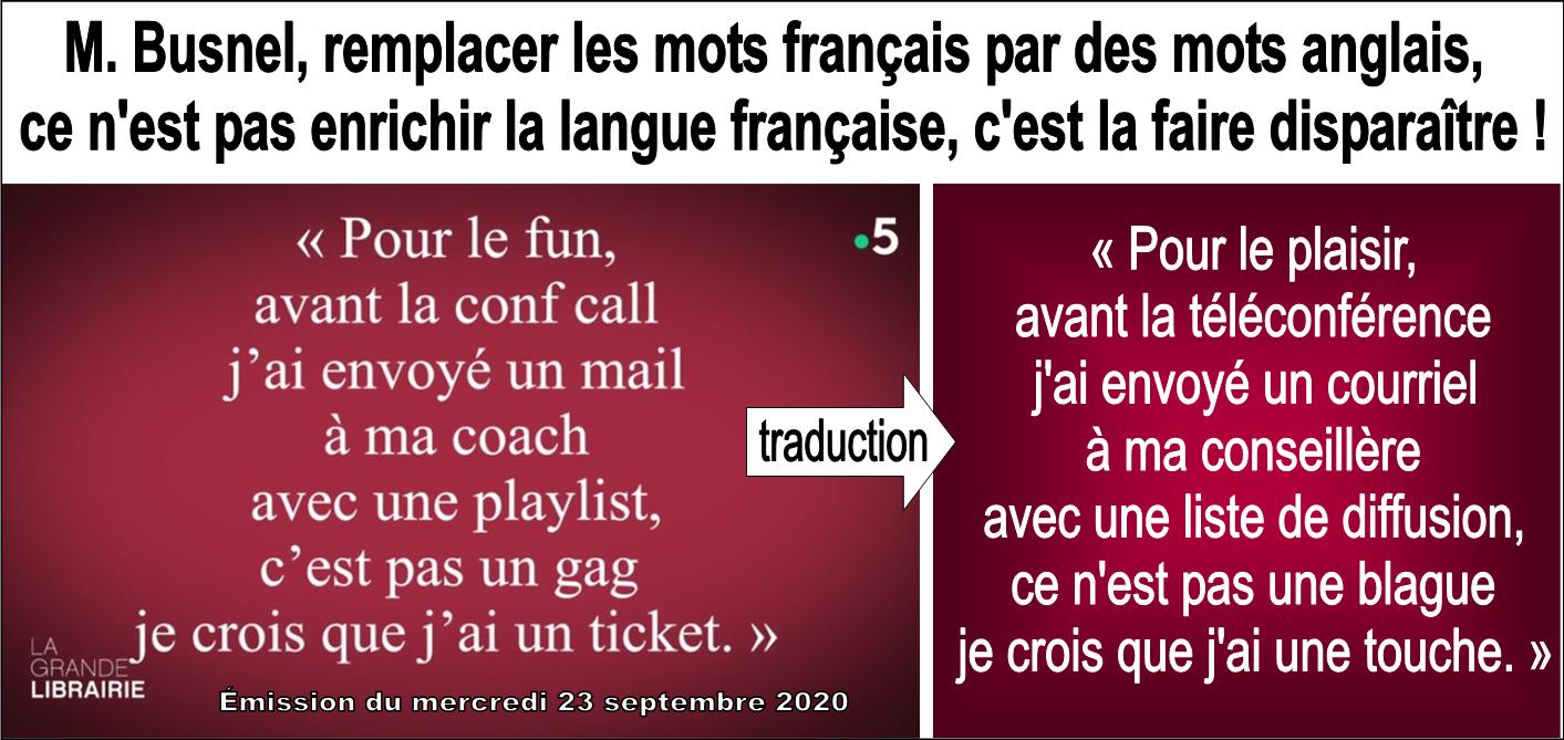François Busnel et la langue française
