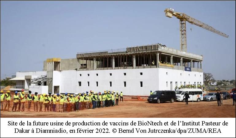 Future usine de production de vaccins de BioNtech et de l'Institut Pasteur de Dakar à Diamniadio