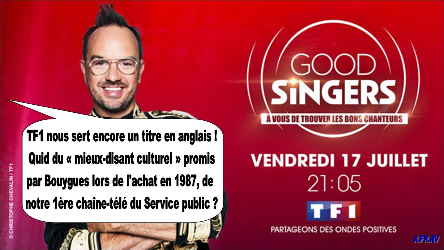 Good-Singers sur TF1 la chaîne qui tue la langue française