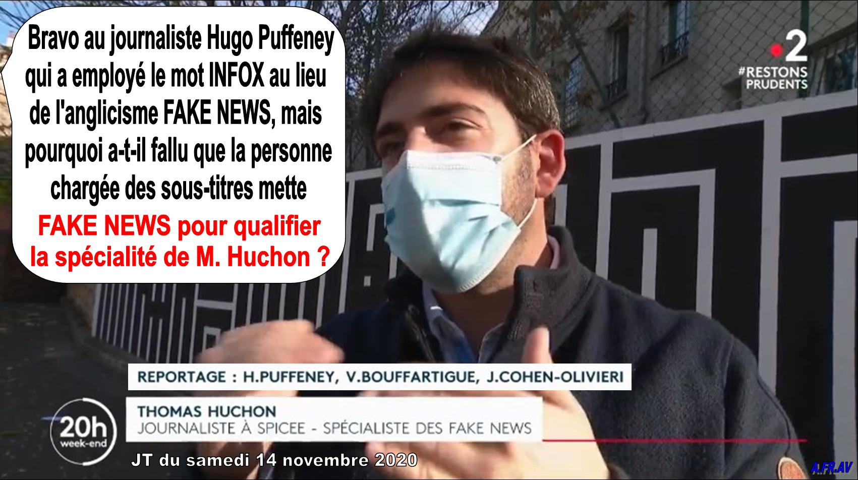 Hugo Puffeney, Thomas Huchon INFOX - FAKE NEWS sur France 2
