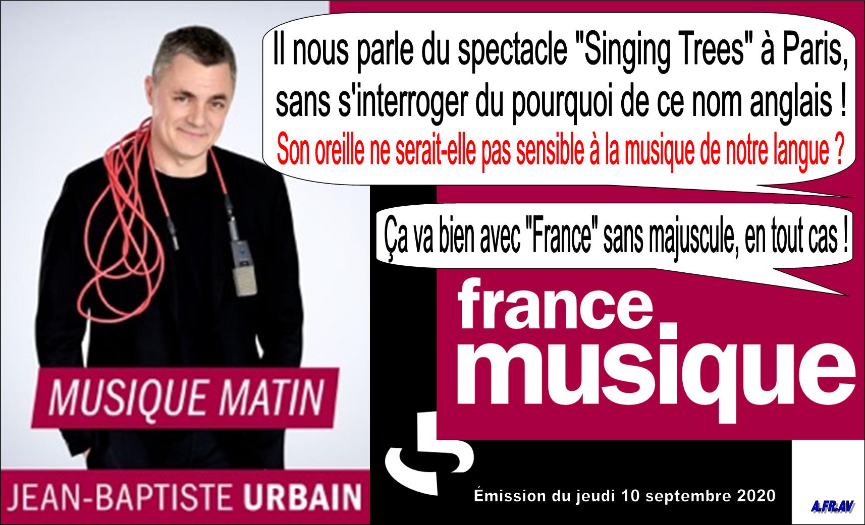 Jean-Baptiste Urbain sur France Musique