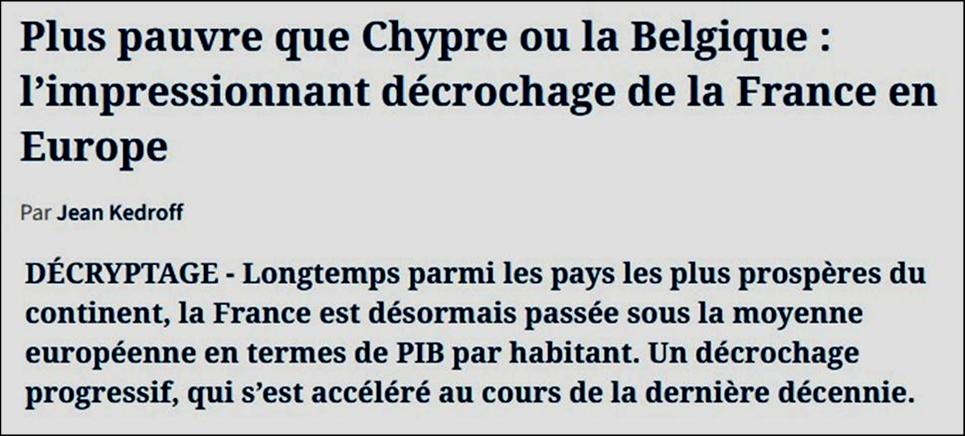 Jean Kedroff, France, PIB par habitant