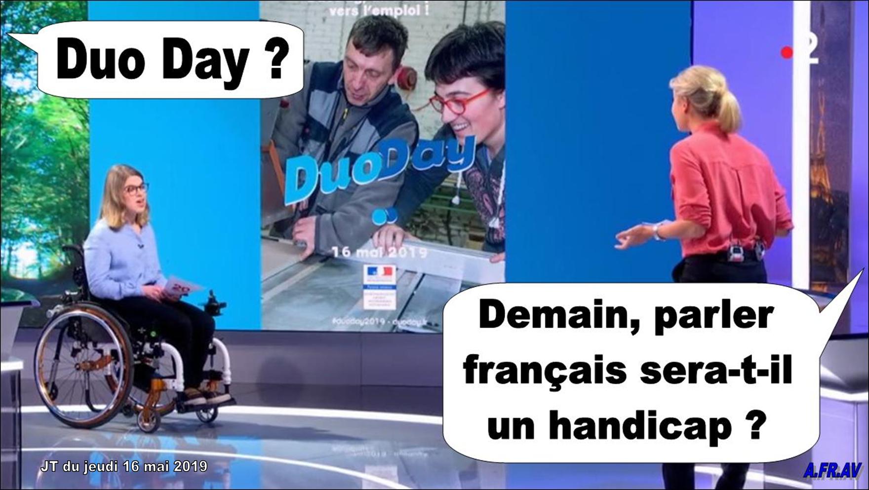 Journée du handicap sur France 2, le Duo Day