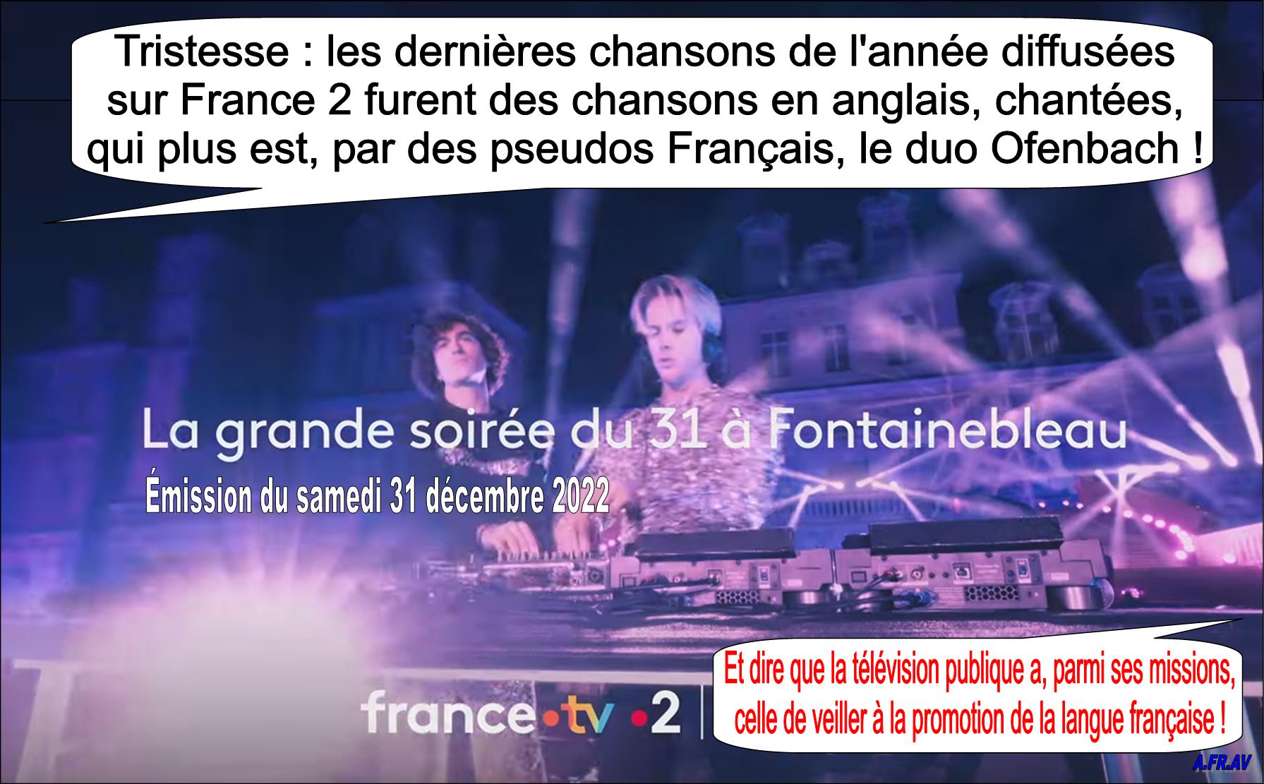 La Grande Soirée à Fontainebleau, Stéphane Bern, duo Ofenbach, langue française, France 2, France Télévisions.
