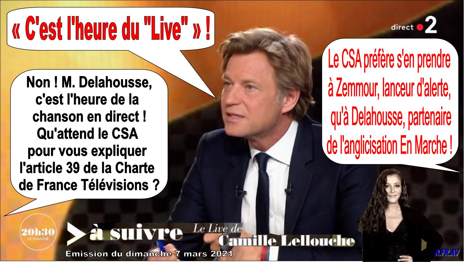 Laurent Delahousse, C'est l'heure du LIVE, 20h30 le dimanche