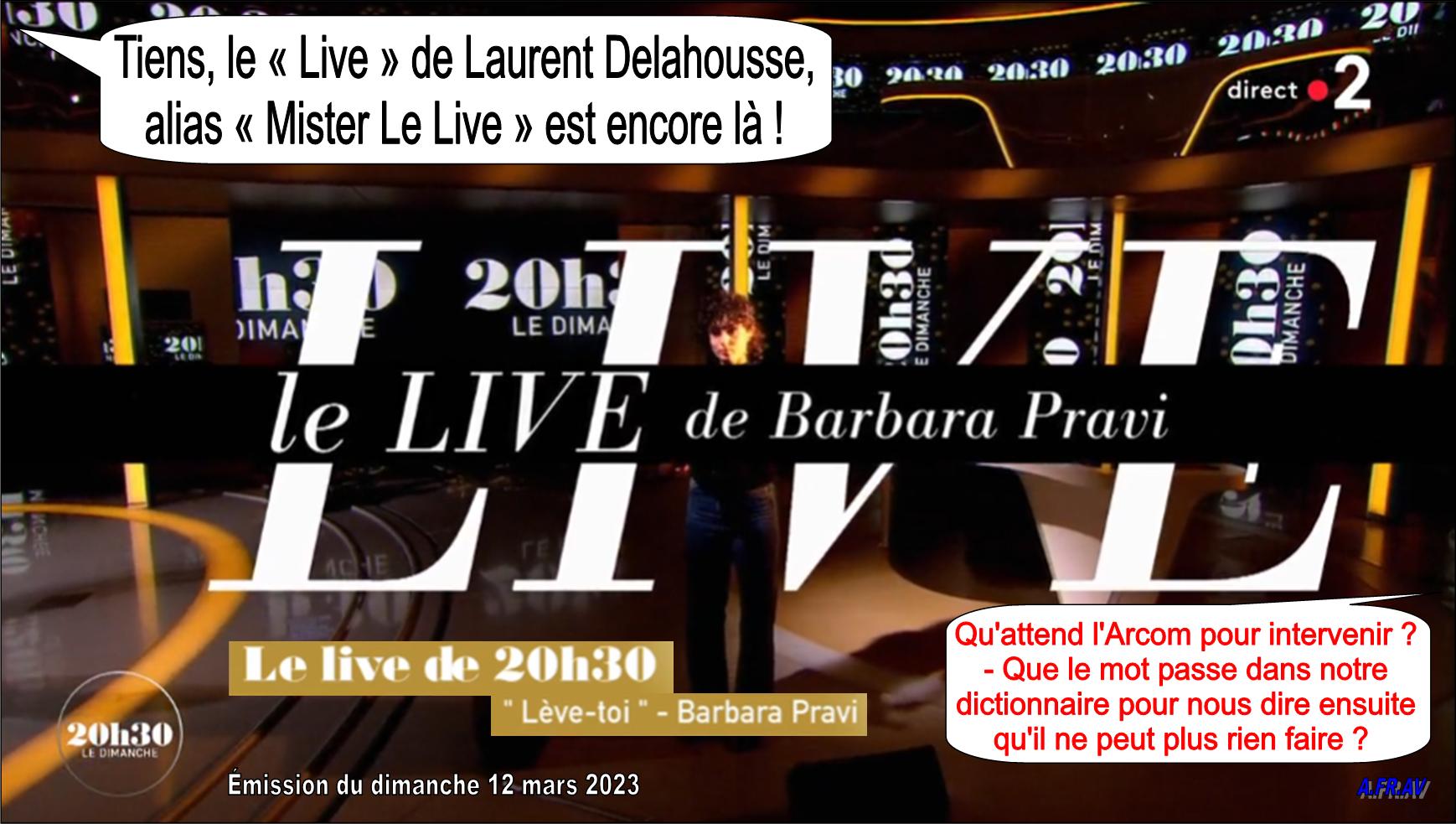 Laurent Delahousse et le Live du 20h30 le Dimanche su _France 2