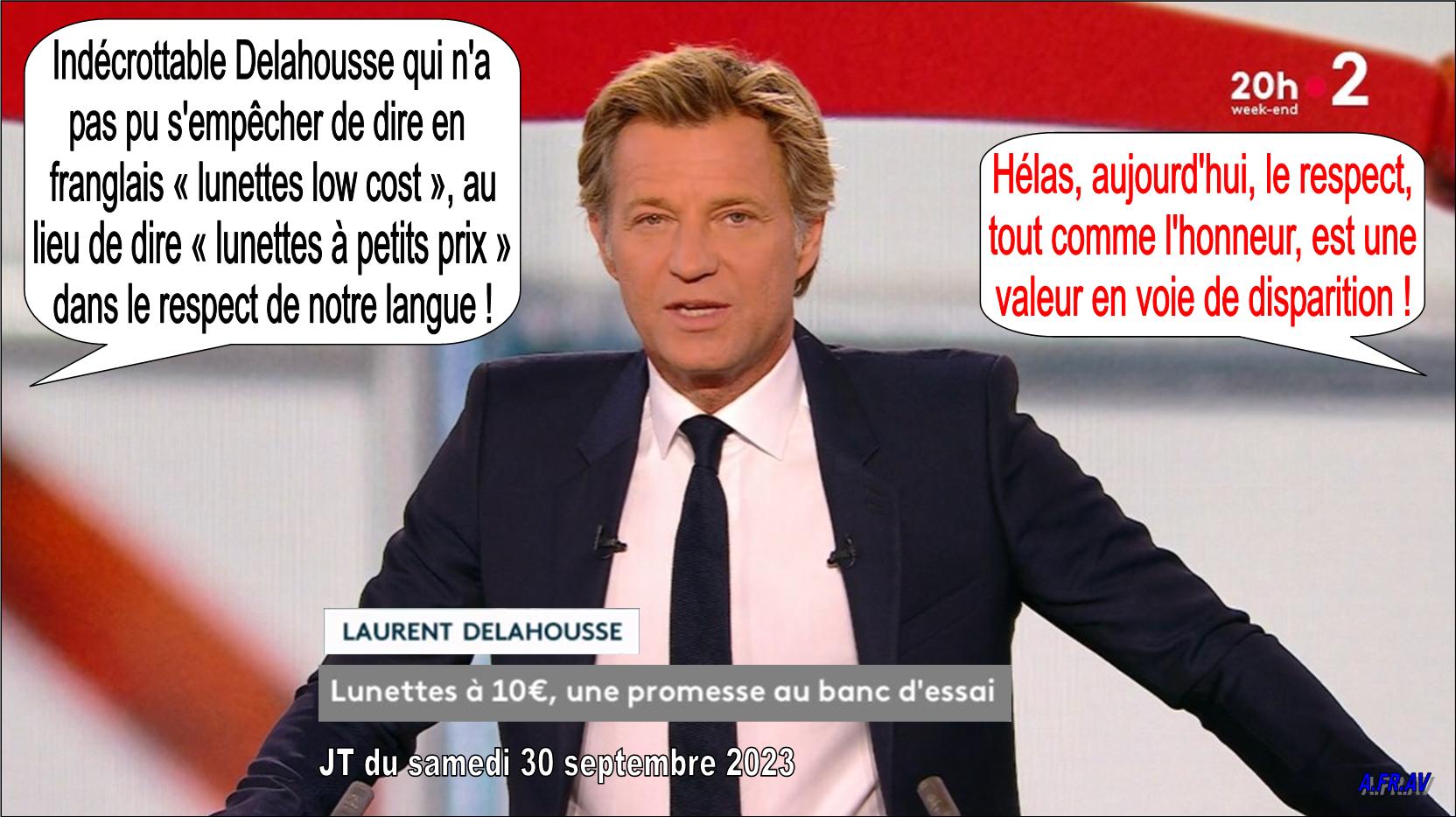Laurent Delahousse, journaliste anglomane du JT de 20h de France 2