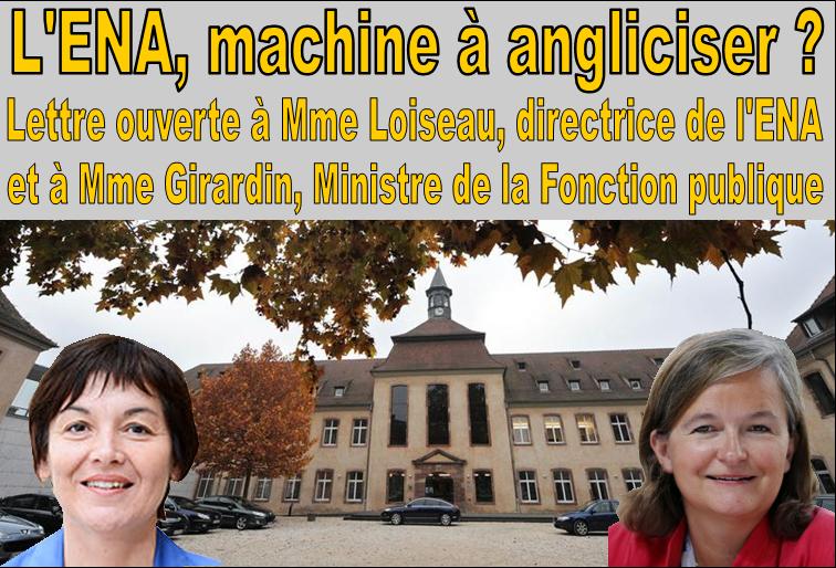 lettre ouverte  Mme Girardin, ministre de la Fonction publique et  Mme Loiseau, directrice de l'ENA