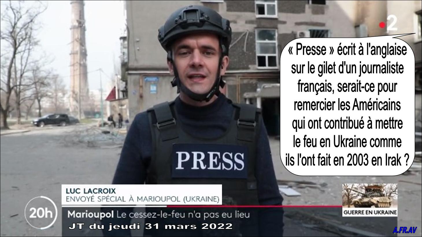 Luc Lacroix, Marioupol, Ukraine, PRESS, PRESSE, France 2, France Télévisions