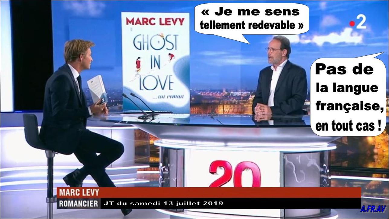 Marc Lévy et l'anglais - le 20h France 2, Laurent Delahousse