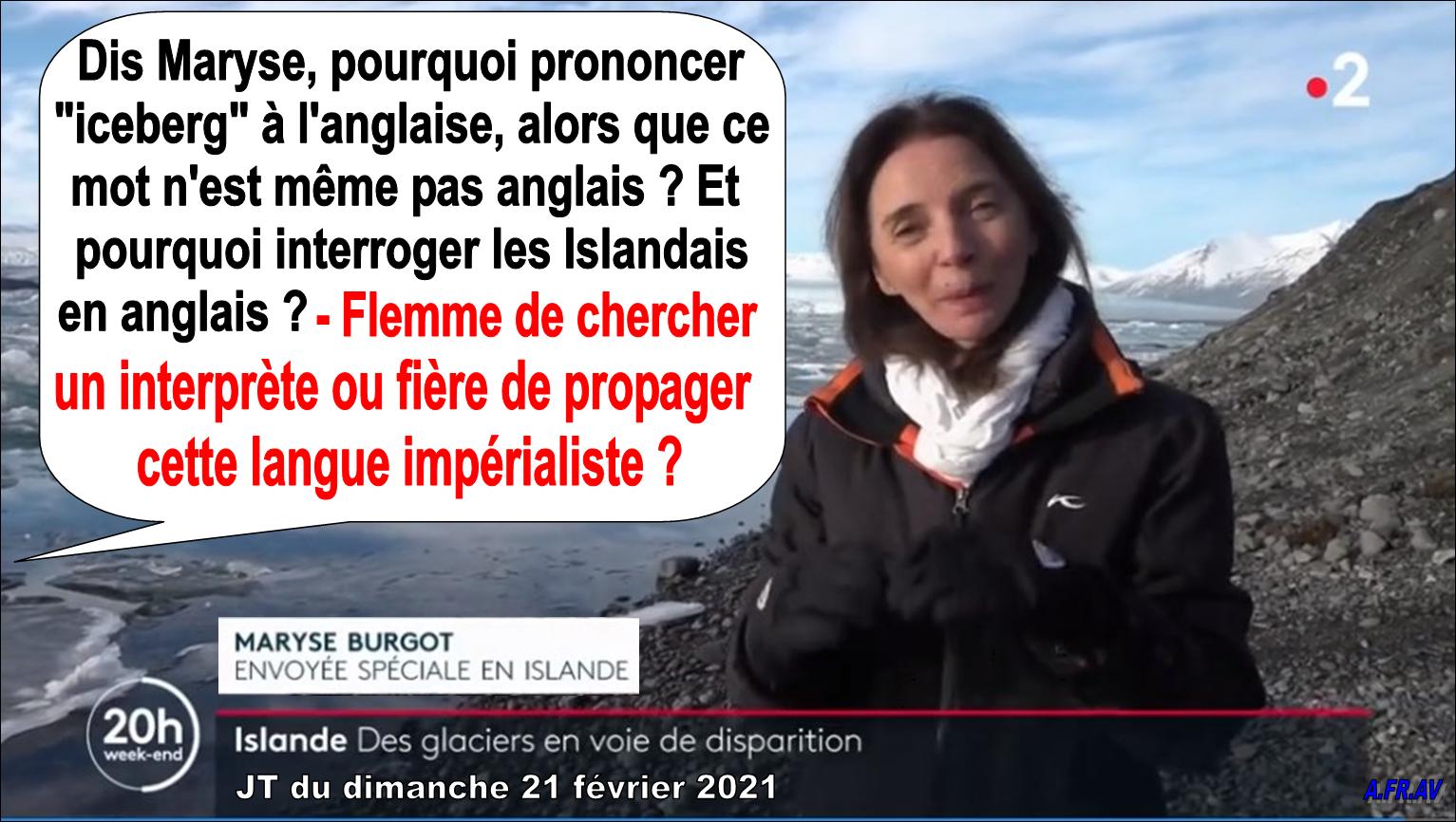 Maryse Burgot, envoyée spéciale en Islande, France-Télévisions