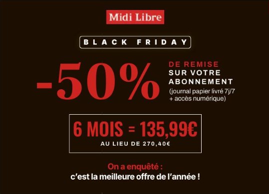Journal, Midi Libre, Black Friday, loi Toubon, langue fran�aise
