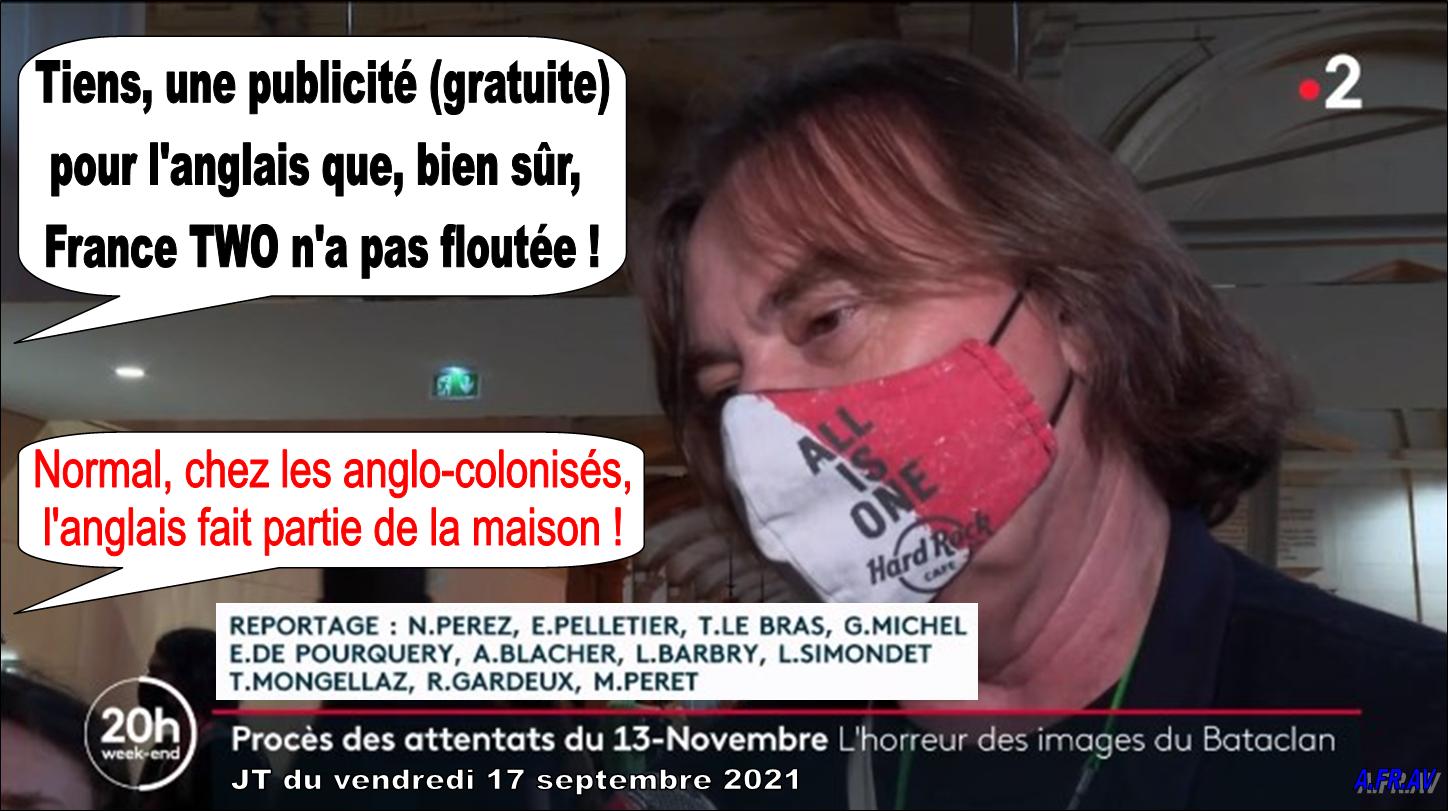 Nathalie Perez, attentats du 13 novembre 2015, JT de 20h de France 2
