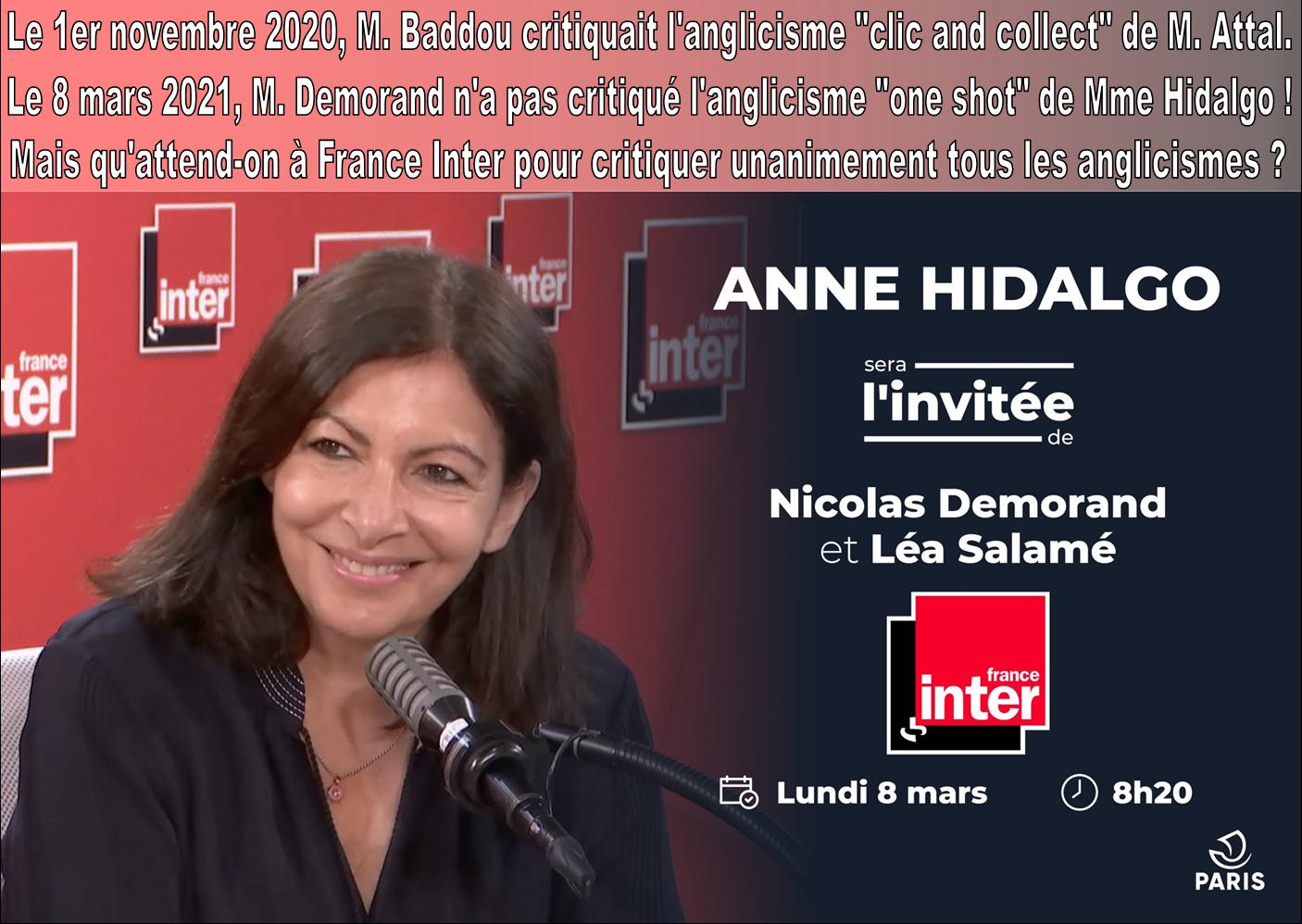 /Nicolas Demorand, Ali-Baddou et Anne-Hidalgo sur France Inter
