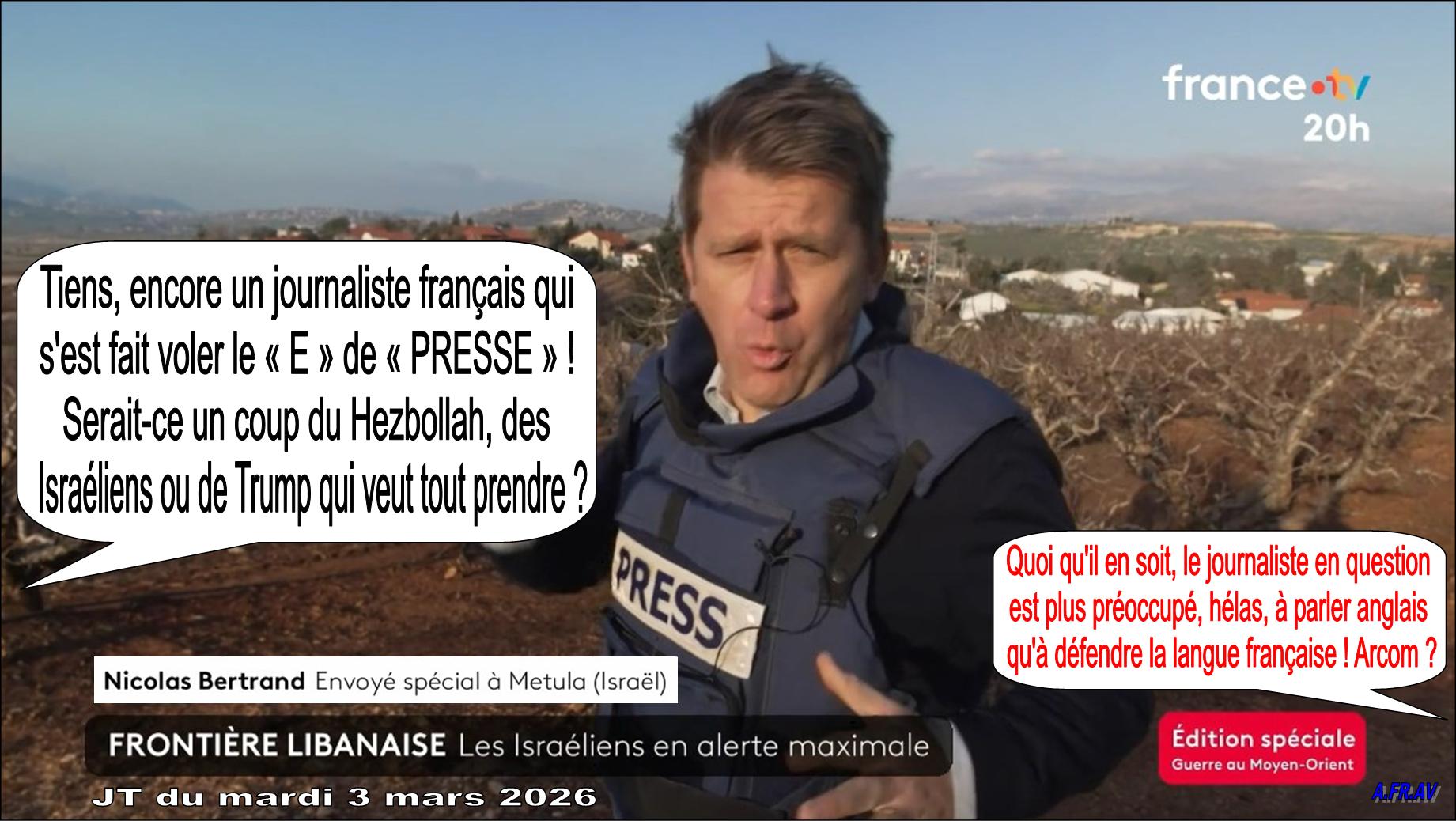 Nicolas Bertrand, journaliste, France 2, France T�l�visions