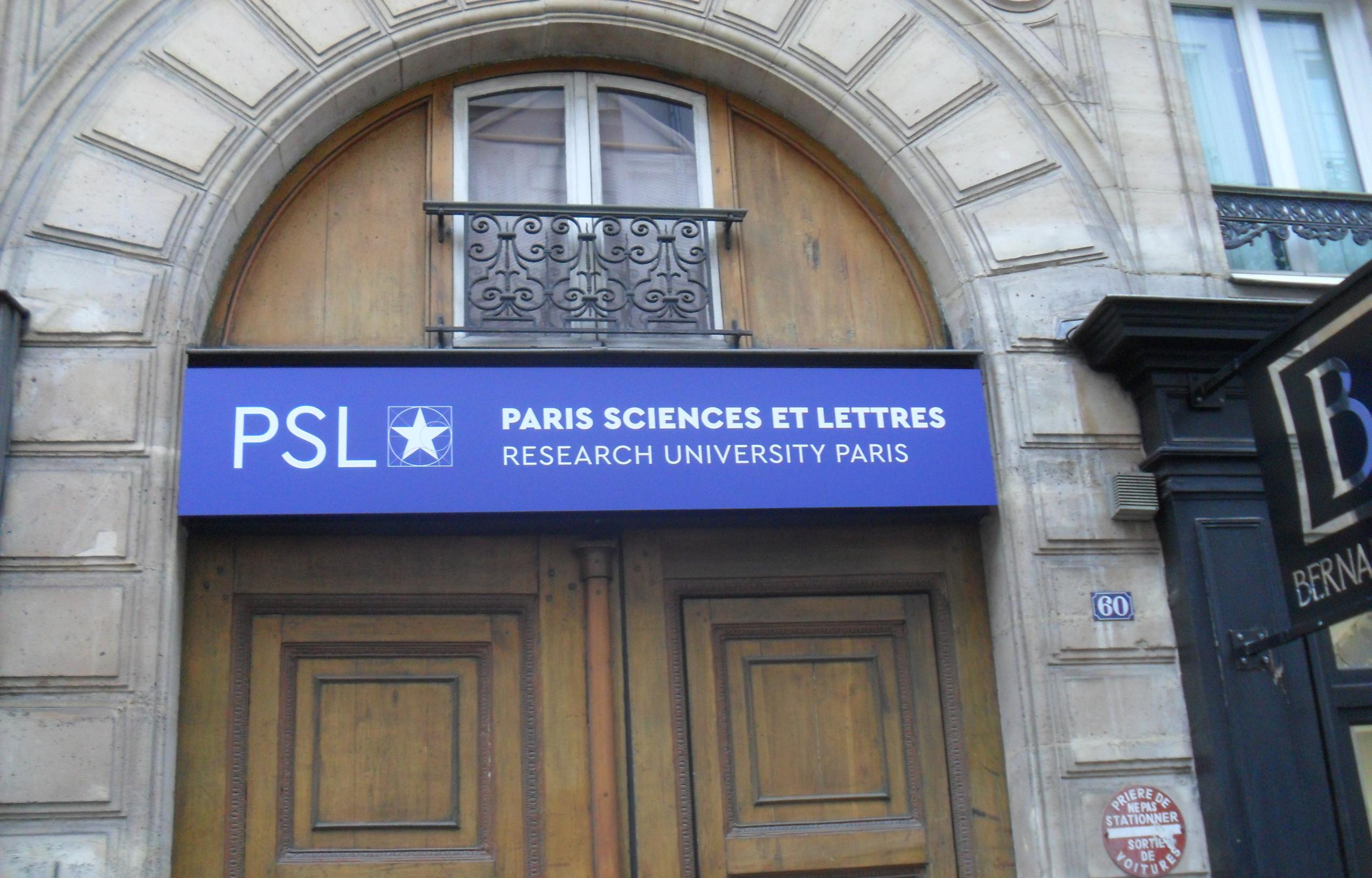 PSL Paris Sciences et Lettres et son logotype