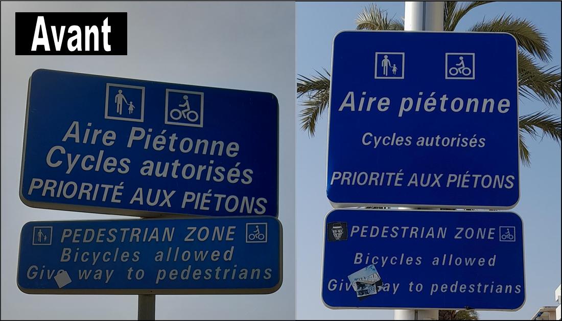 /Panneaux signalétiques en bilingue illégal au Grau-du-Roi, janvier 2022