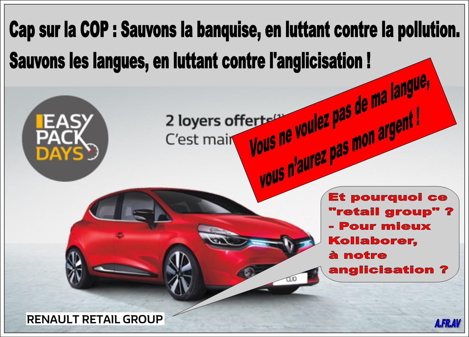 Renault collabore  notre anglicisation