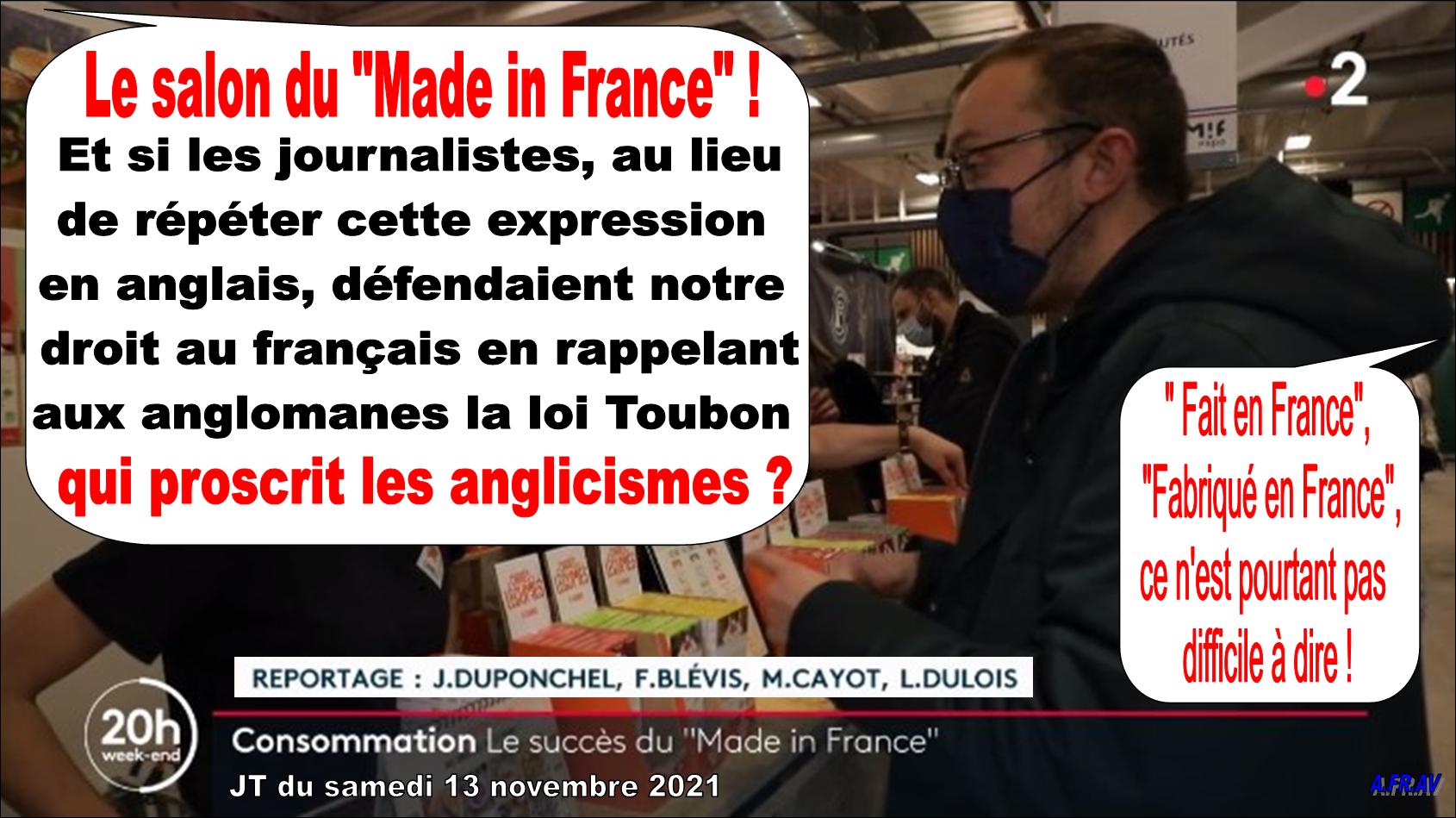 Salon du Made in France, Julien Duponchel, 20h de France 2