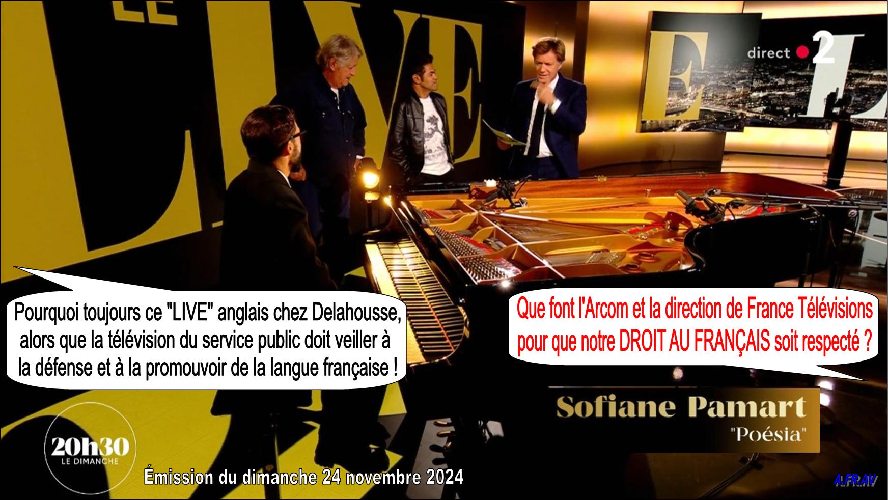 Sofiane Pamart, Laurent Delahousse, 20h30 le dimanche, France 2