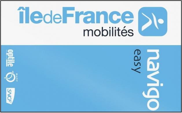 Titre de transport Navigo-Easy Île-de-France-mobilités