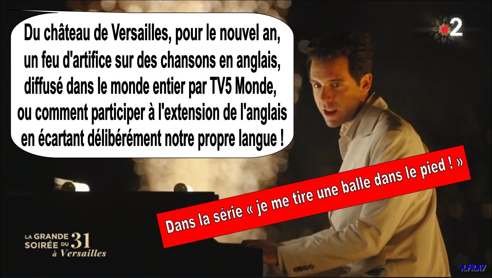 Versailles feu d'artifice, TV5Monde, Stéphane Bern, langue française
