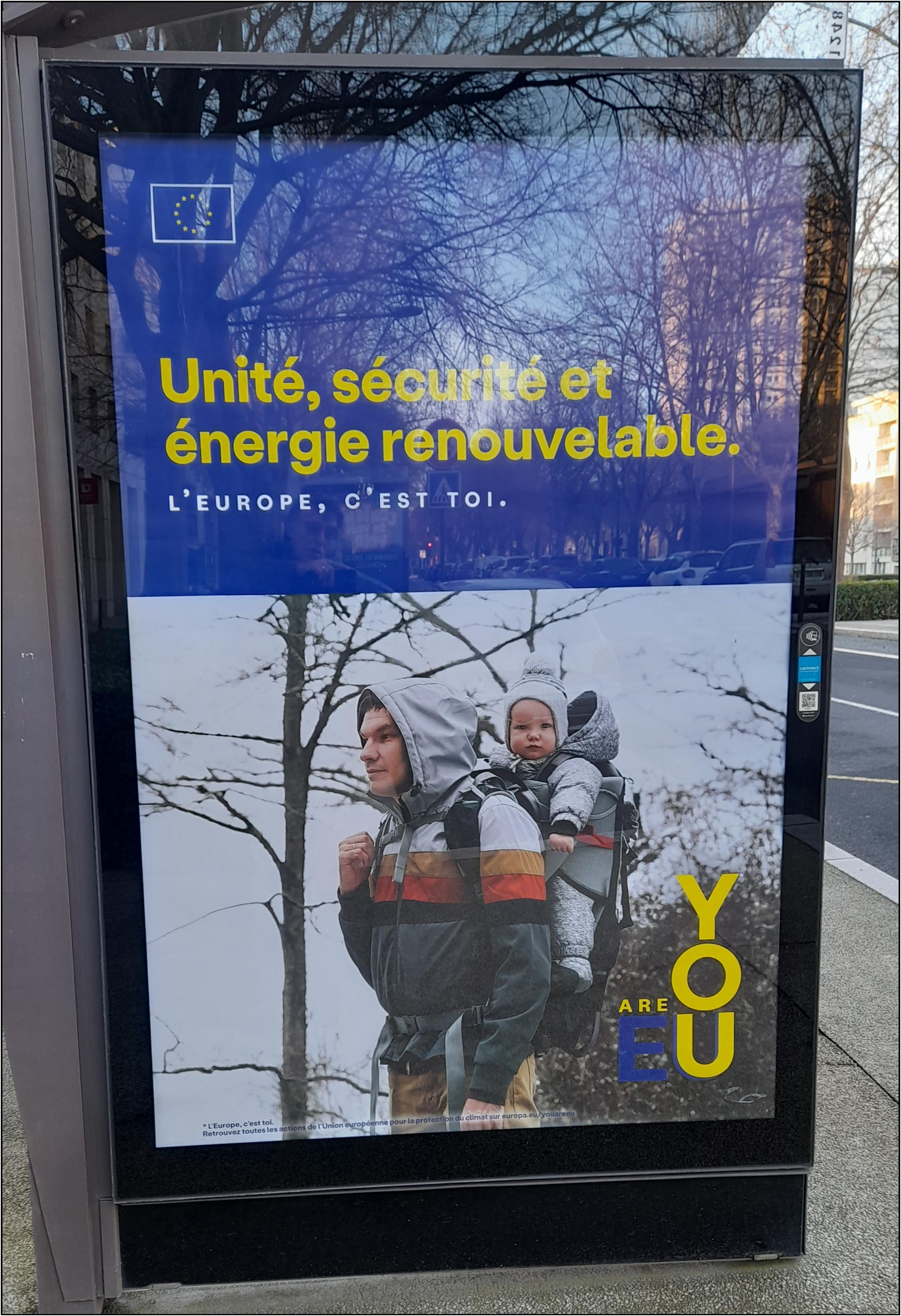 You are EU, publicit au slogan en anglais de la Commission europenne qui bafoue la langue franaise